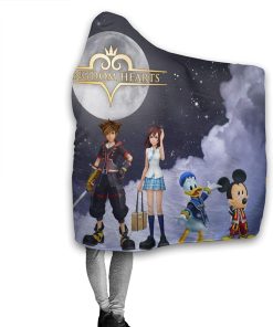Kingdom Hearts Warm Hooded Blanket – Flannel Blanket Kingdom Hearts Warm Hooded Blanket – Flannel Blanket