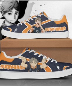 Koshi Sugawara Haikyuu Low top Leather Stan Smith Sneaker, Casual Shoes
