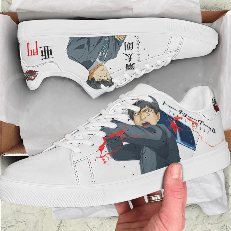 Koutarou Amon Tokyo Ghoul Low top Leather Stan Smith Sneaker, Casual Shoes