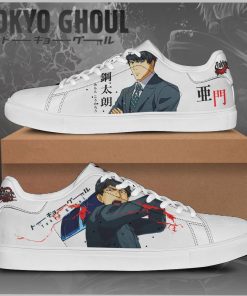 Koutarou Amon Tokyo Ghoul Low top Leather Stan Smith Sneaker, Casual Shoes Koutarou Amon Tokyo Ghoul Low top Leather Stan Smith Sneaker, Casual Shoes