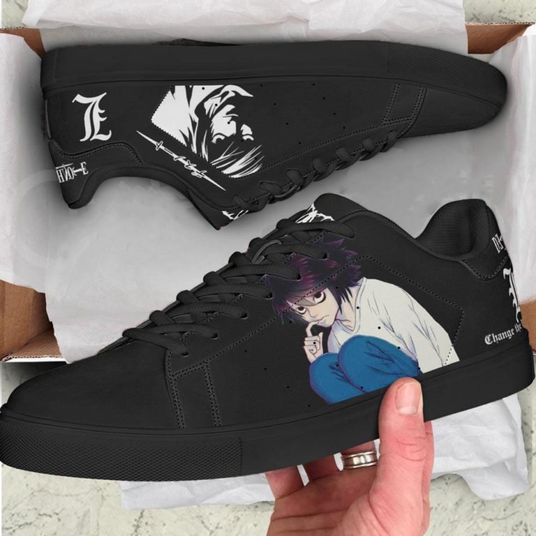 L Lawliet Death Note Low top Leather Stan Smith Shoes, Custom Sneaker