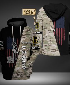 Lest We Forget Veteran U.S Army Custom 3D Hoodie