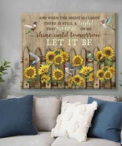 Let It Be Hummingbird Wall Art Decor