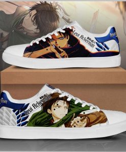 Levi Ackerman Attack On Titan Low top Leather Stan Smith Sneaker, Casual Shoes