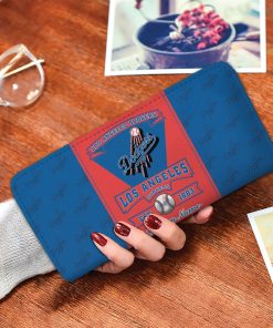 Los Angeles Dodgers Custom Name Zip Around Wallets