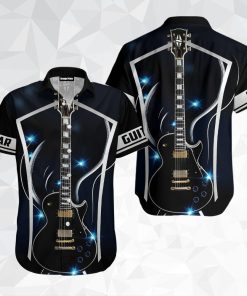 Love Guitar Short Sleeve Button Down Hawaiian Shirt Love Guitar Short Sleeve Button Down Hawaiian Shirt