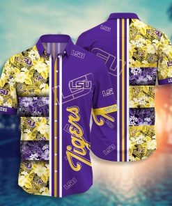 LSU TIGERS Hawaiian Aloha Shirts NCAA