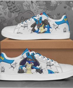 Lucario Pokemon Low top Leather Stan Smith Sneaker, Casual Shoes