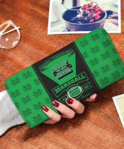 Marshall Thundering Herd Custom Name Zippy Long Wallets