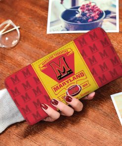 Maryland Terrapins Custom Name Zip Around Wallets