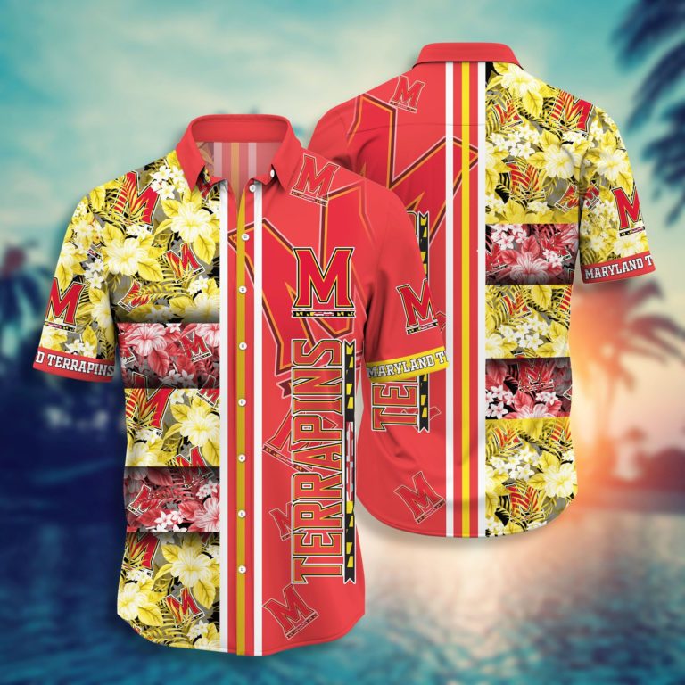 Maryland Terrapins Hawaiian Aloha Shirts NCAA
