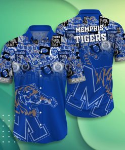 Memphis Tigers Casual Short Sleeve Hawaiian Shirt