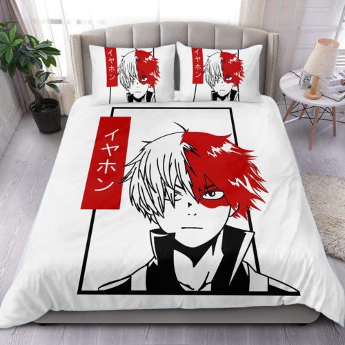 MHA My Hero Academia Anime Bed Set Shouto Todoroki Cute Bedding ...