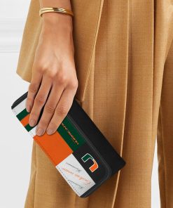 Miami Hurricanes Custom Name Zip Around Wallets