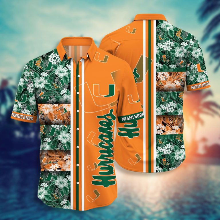 Miami Hurricanes Hawaiian Aloha Shirts NCAA