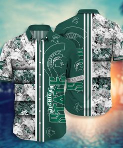 Michigan State Spartans Hawaiian Aloha Shirts NCAA