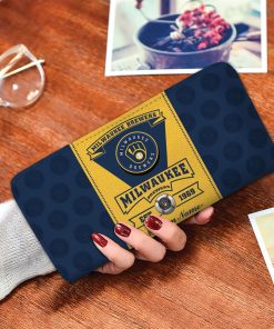 Milwaukee Brewers Custom Name Zippy Long Wallets