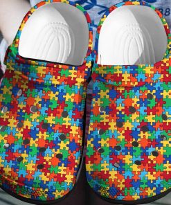 Mini Puzzle Shoes – Autism Awareness – Crocs Shoes