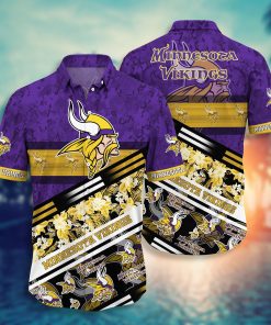 Minnesota Vikings NFL Hawaiian Aloha Shirts NFL
