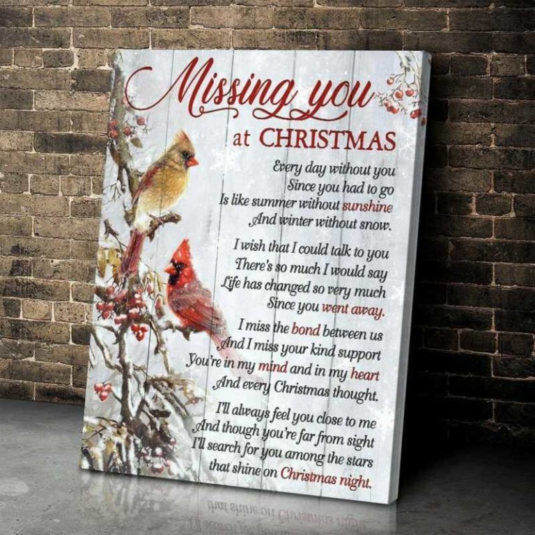 Missing You At Cardinal Wall Art Memorial Decor