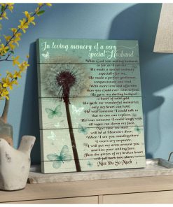 Missing You So Much Butterfly Canvas Wall Art Memorial Decor