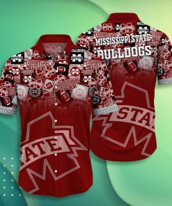 Mississippi State Bulldogs Casual Short Sleeve Hawaiian Shirt