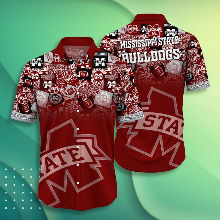 Mississippi State Bulldogs Casual Short Sleeve Hawaiian Shirt