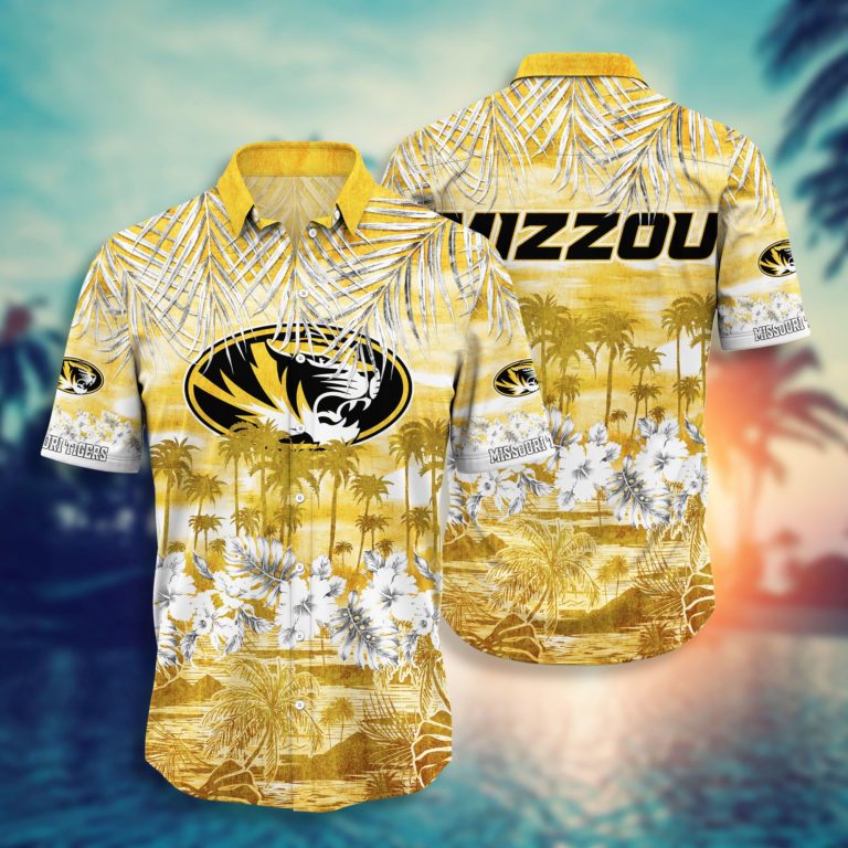 Missouri Tigers Button Down Hawaiian Shirt