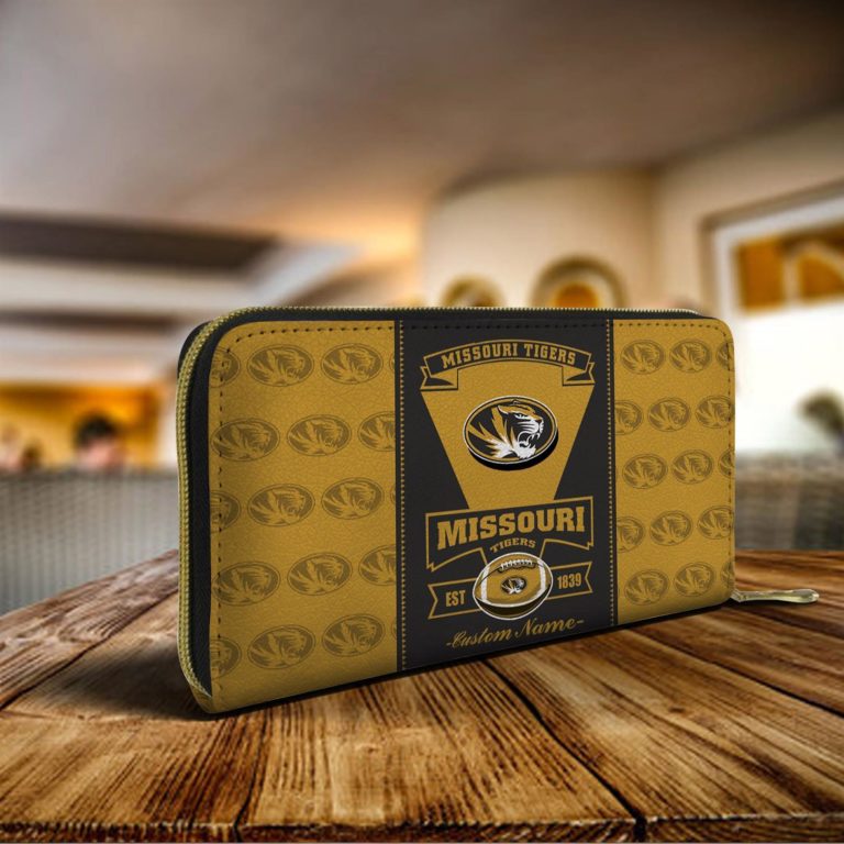 Missouri Tigers Custom Name Zippy Long Wallets