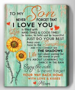 Mom To Son I Love You Sunflower Wall Art Floral Decor Mom To Son I Love You Sunflower Wall Art Floral Decor