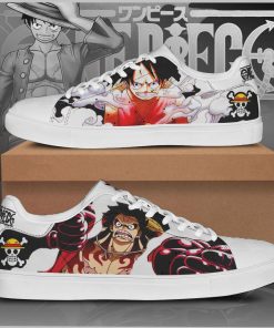Monkey D Luffy One Piece Low top Leather Stan Smith Sneaker, Casual Shoes Monkey D Luffy One Piece Low top Leather Stan Smith Sneaker, Casual Shoes