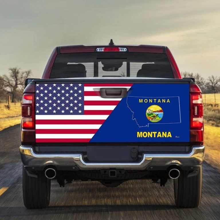 Montana Truck Sticker Wrap Montana American Truck Tailgate Decal Sticker Wrap 1699TDv1