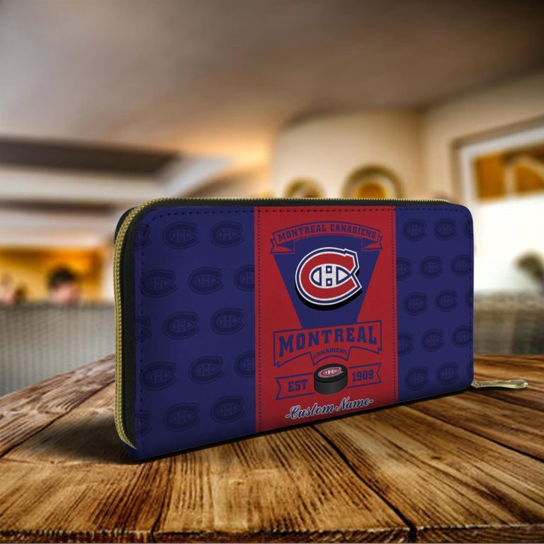 Montreal Canadiens Custom Name Zippy Long Wallets
