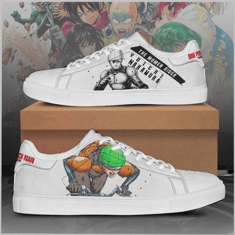Mumen Rider One Punch Man Low top Leather Stan Smith Sneaker, Casual Shoes
