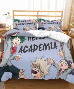 My Hero Academia Bed Set Chibi Super Heroes Anime Bedding