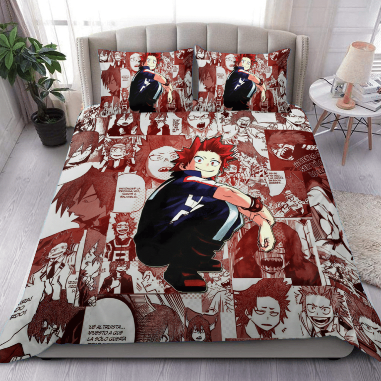 My Hero Academia Bed Set Kirishima Eijirou Anime Bedding