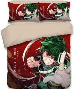 My Hero Academia Bed Set Midoriya Izuku Anime Bedding