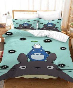 My Neighbor Totoro Bed Set Totoro And Chibi Totoro Anime Bedding