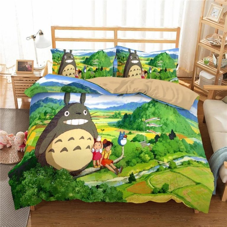 My Neighbor Totoro Bed Set Totoro And Friends Anime Bedding