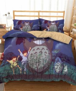 My Neighbor Totoro Bed Set Totoro And Friends Totoro Anime Bedding