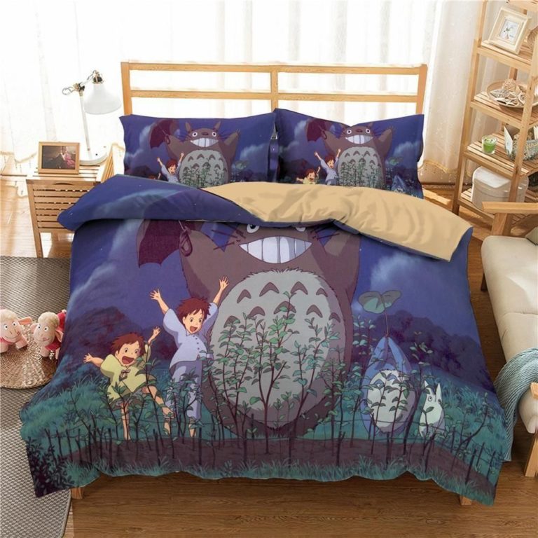 My Neighbor Totoro Bed Set Totoro And Friends Totoro Anime Bedding