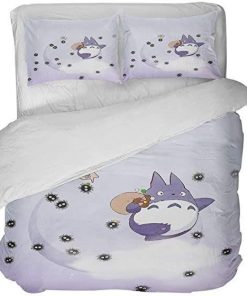 My Neighbor Totoro Bed Set Totoro And Usuwatari Anime Bedding