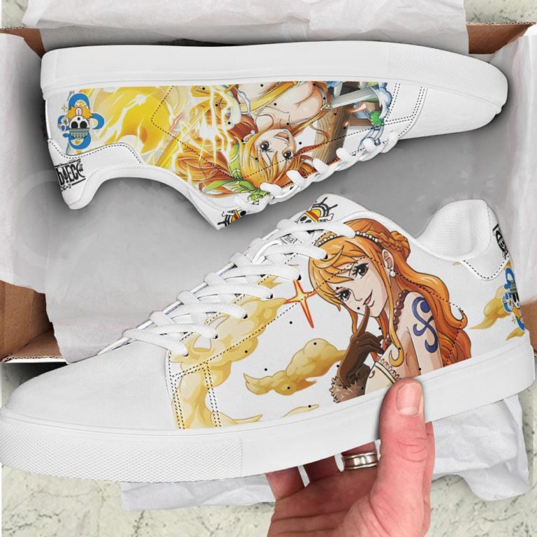 Nami One Piece Low top Leather Stan Smith Sneaker, Casual Shoes