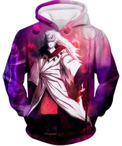 Naruto Anime Legend Madara Uchiha As Sage Of Six Paths Ultimate Anime AOP Hoodie