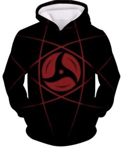 Naruto Anime Mangekyou Sharingan Printed All Over Print Hoodie and Zip