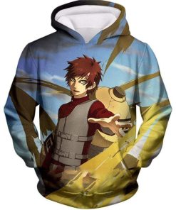 Naruto Anime Ninja Kazekage Gaara Of The Sand AOP Hoodie