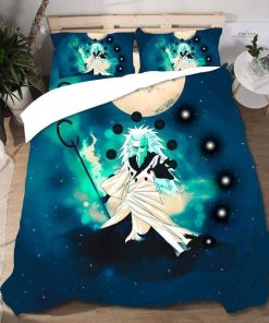 Naruto Bed Set Blue Madara Uchiha Gift Anime For Fans