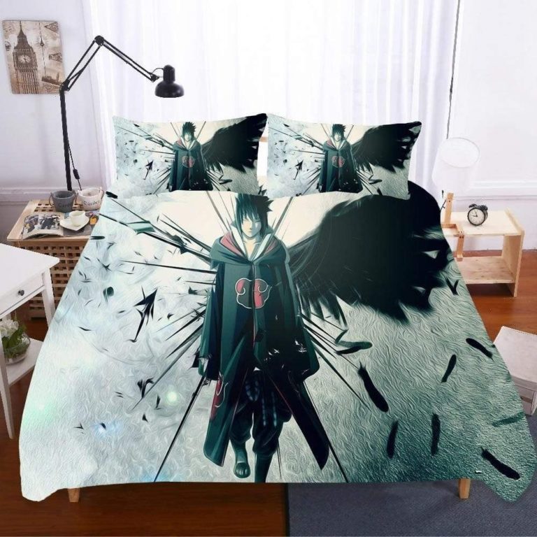 Naruto Bed Set Naruto Shippuden Sasuke Uchiha Lone Ninja Gift Anime For Fans