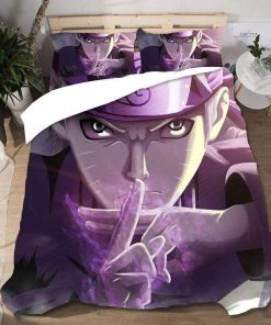 Naruto Bed Set Purple Kage Bunshin Gift Anime For Fans