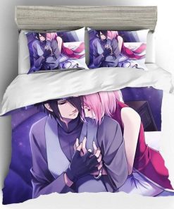 Naruto Bed Set Vibrant Sasuke And Sakura Couple Fan Art Anime Bedding Naruto Bed Set Vibrant Sasuke And Sakura Couple Fan Art Anime Bedding
